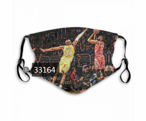 2021 NBA Los Angeles Lakers #24 kobe bryant 33164 Dust mask with filter->nba dust mask->Sports Accessory